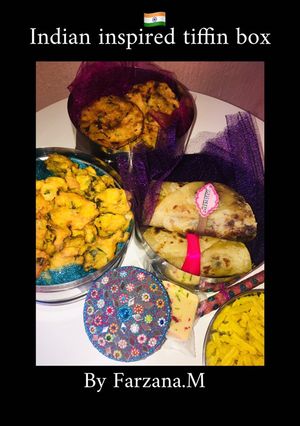 A picture of Indian inspired tiffin lunch box.