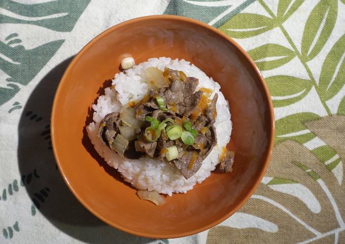 Recipe of Ultimate Gyūdon (Japanese Beef Bowl)