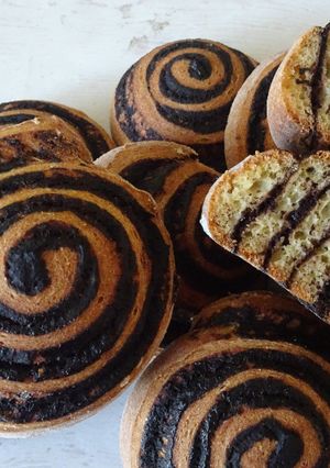 Paleo, gluténmentes, tejmentes, cukormentes kakaós csiga recept fotója