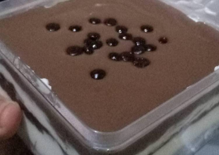 Resep Choco Cheese Dessert Box Sederhana