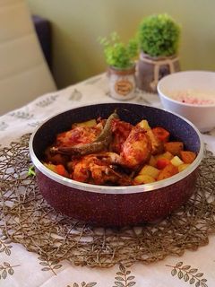 صورة لوصفة طاجن خضار بدجاج