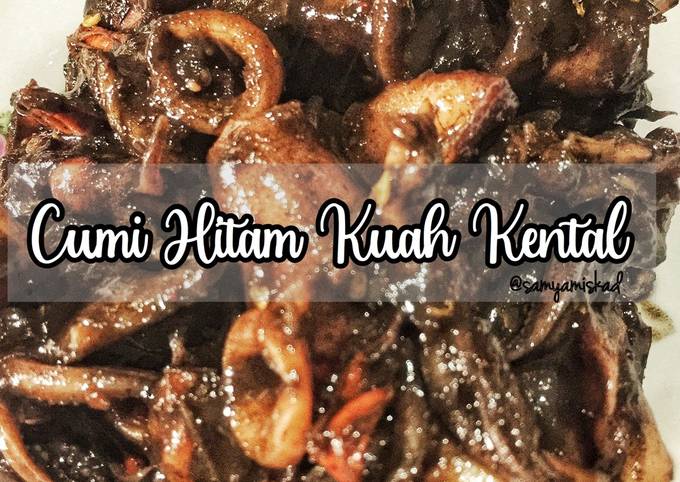 Cumi hitam kuah kental