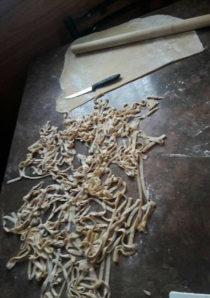 Una foto de Fideos caseros