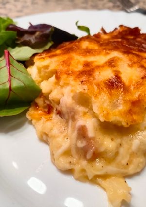 Carbonara burgonya recept fotója