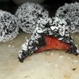 Trufas de chocolate rellenas de frutilla