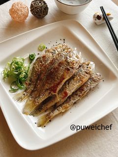 富貴有餘乾煎小黃魚 的食譜成品照片