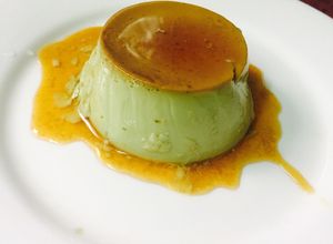 Hình của món Flan Matcha.