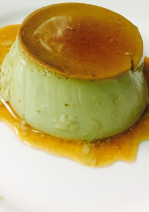 Hình của món Flan Matcha.