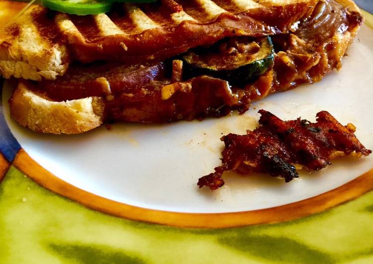 Spicy Grilled Vegetable Italian Sandwich