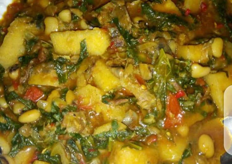 Yam And Beans Porridge Recipe By Aisuph Cookpad