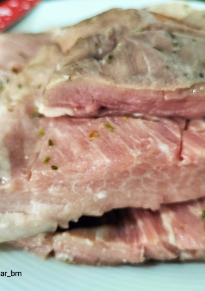 Una foto de Secreto al romero cocinado al vacío a baja temperatura en Moulinex Cuisine Companion