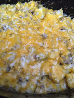 A picture of Crockpot hamburger hash.