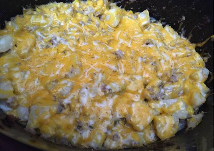 Steps to Prepare Homemade Crockpot hamburger hash