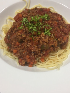 A picture of Spaghetti Bolognese.