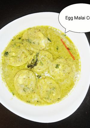 A picture of Egg Malai Curry.