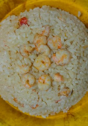 صورة لوصفة رز صيادية بالجمبري