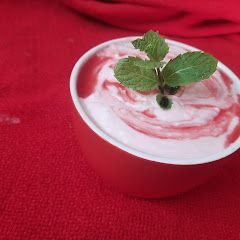 Roohafza shrikhand A picture of Roohafza shrikhand.