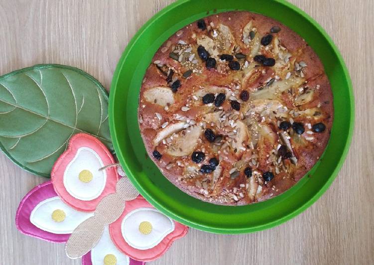 Dolce pere, mele e uvetta