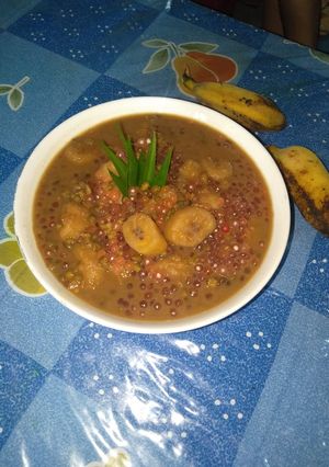 Foto resep Kolak pisang ijo mutiara