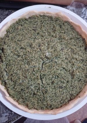 Una foto de Tarta de pollo y espinaca / acelga