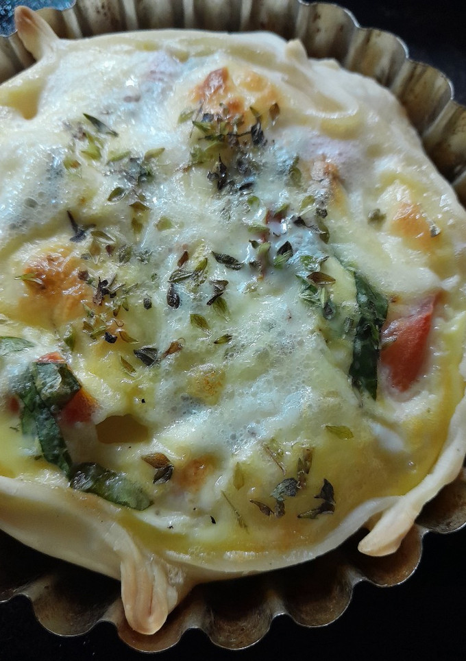 Una foto de Canastitas caprese