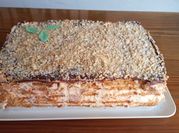 Una foto de tarta de queso mascarpone con leche condensada