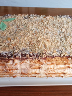 Foto principal de Tarta de la abuela de crema con mascarpone y leche condensada