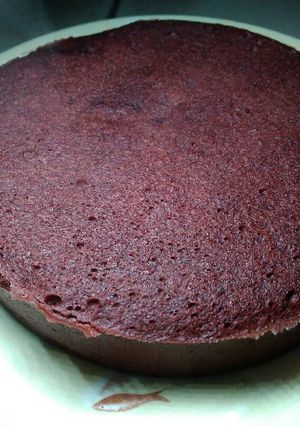 Foto resep Red Velvet Steam Keto Cake