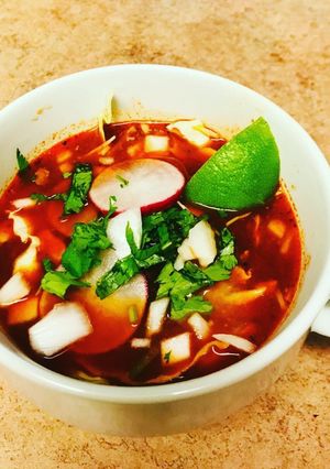 A picture of Uncle Jesse's  Pozole.