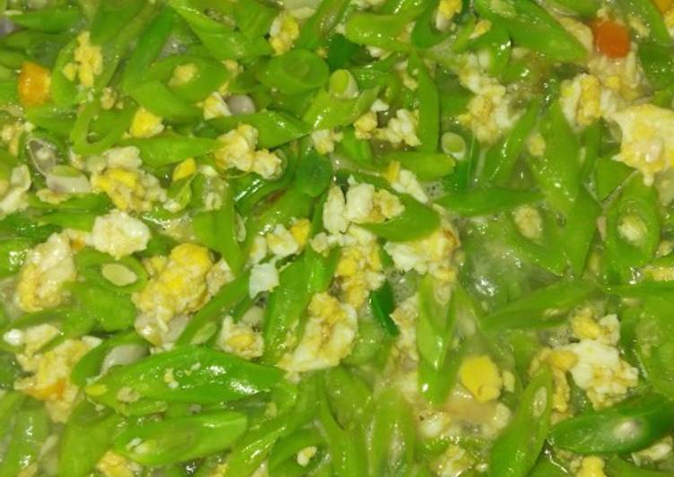 Resep Tumis buncis orak arik oleh Ranita Tri Anggraeny - Cookpad