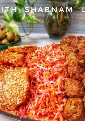 عکسی از دستور سماق پلو
