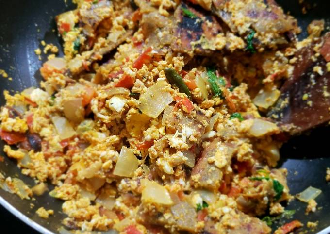 How to Make Quick Chilli Egg chapathi scramble