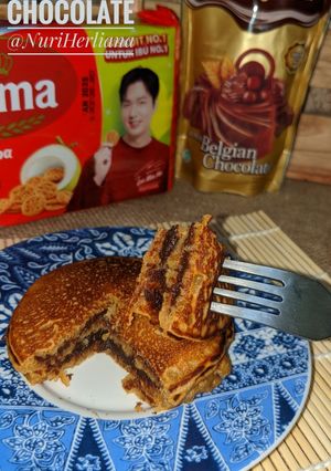 Foto resep Dorayaki Roma Isi Belgian Chocolate