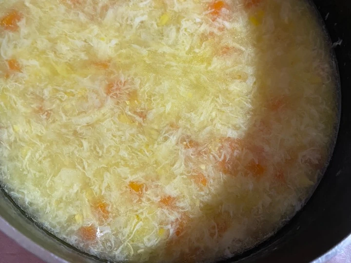 Langkah Mudah untuk Menyiapkan Resep Soup Jagung Ayam alla Sept yang Sempurna Anti Ribet, Lezat Sekali