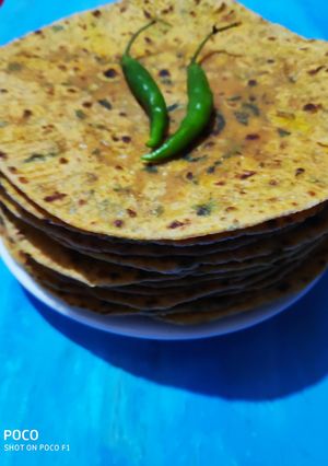 A picture of Methi na Thepla.