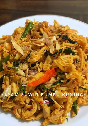 Foto resep Ayam Suwir Bumbu Kuning