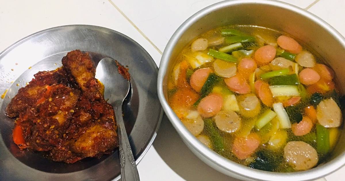 Resep Sayur Sop Balado Sayap Ayam Oleh Piaraanom Cookpad