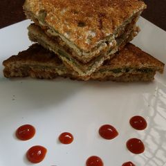 A picture of Paneer grilled sandwich.