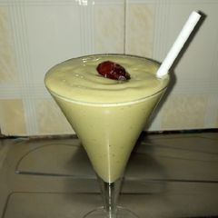 A picture of Banana-avocado smoothie 🍌🥑🍌🥑.