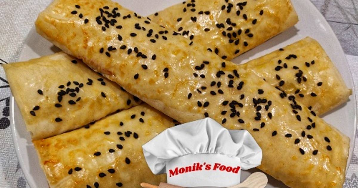 Flautas de jamón y queso cabra Receta de Monik Cookpad