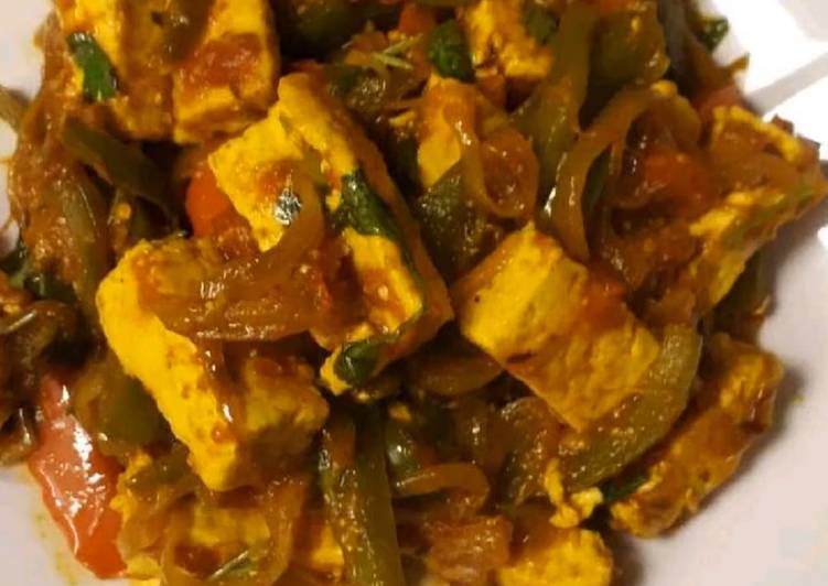 Recipe of Super Quick Homemade Paneer Jalfrezi