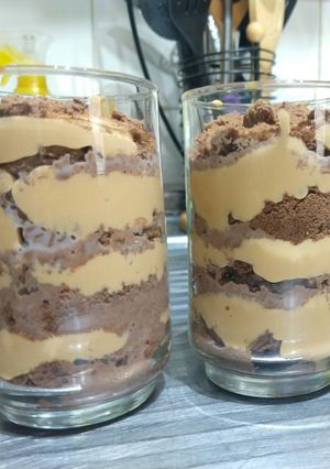 Una foto de Chocotorta en vaso