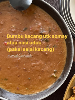 Foto resep Bumbu kacang buat somay / nasi uduk (pake selai kacang)