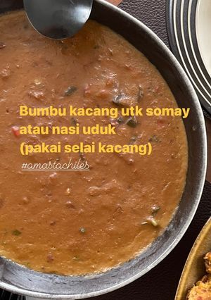 Foto resep Bumbu kacang buat somay / nasi uduk (pake selai kacang)