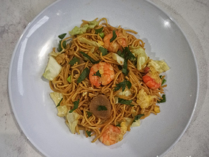 Resep Mie Goreng Udang Bakso, Lezat