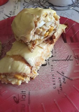 Una foto de Relleno de pollo para canelones
