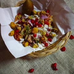 Roasted ground nuts puffed rice bhel A picture of Roasted ground nuts puffed rice bhel.