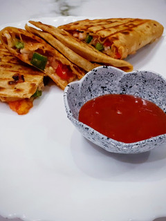 A picture of Chapati sandwiches.