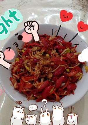 Foto resep Tangkil Teri Merecon (*kulit melinjo)