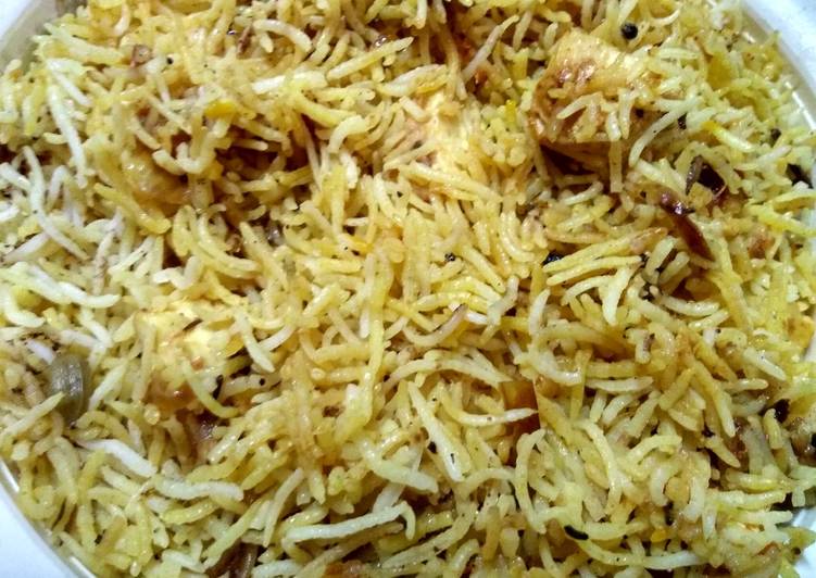 Paneer kadhai biryani